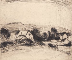 Un village - Alfred Simonsen