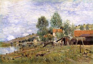 Chantier naval à Saint-Mammès