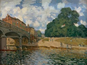 Pont près de Hampton Court - Alfred Sisley