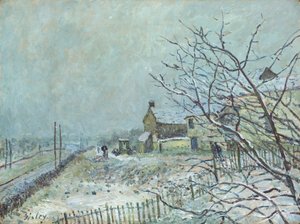 Première neige à Veneux-Nadon - Alfred Sisley