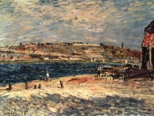 Rive à Saint-Mammes - Alfred Sisley