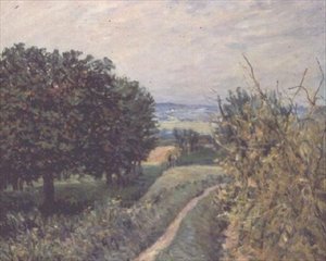 Dans les vignobles à Louveciennes - Alfred Sisley