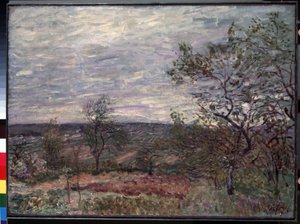 Journée de vent à Veneux - Alfred Sisley