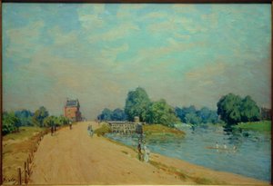 La Route de Hampton Court - Alfred Sisley