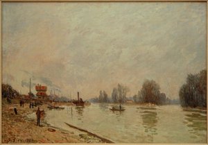 La Seine à Suresnes - Alfred Sisley
