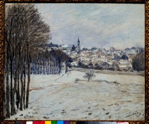 La neige à Marly - Alfred Sisley