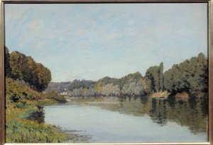 La Seine à Bougival. Peinture d