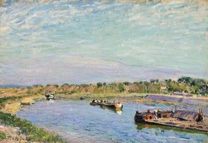 Le Port de Saint Mammes, Le Matin, 1885 - Alfred Sisley