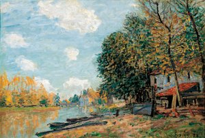 Moret, Les rives de la rivière Loing - Alfred Sisley