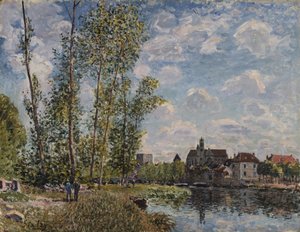 Moret, vue du Loing, après-midi de mai - Alfred Sisley