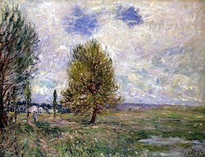 Plaine à Veneux - Alfred Sisley