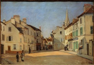 Rue de la Chaussée à Argenteuil - Alfred Sisley