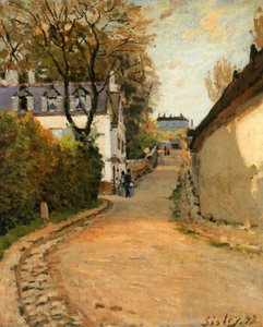 Rue de la Princesse, Louveciennes, vue vers le nord, c.1873 - Alfred Sisley