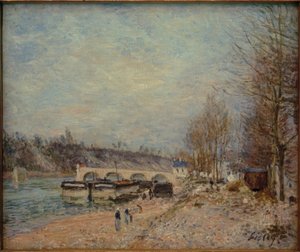 Saint-Mammès - Temps gris - Alfred Sisley