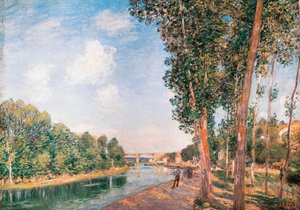 « Saint-Mammès. Soleil de juin » Peinture par Alfred Sisley (1839-1899)
