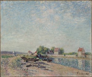 Saint-Mammès, canal du Loing - Alfred Sisley