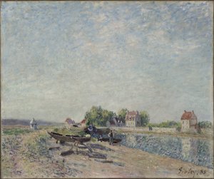 Saint-Mammès, canal du Loing - Alfred Sisley