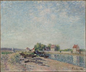 Saint-Mammès, Canal du Loing, 1885 - Alfred Sisley