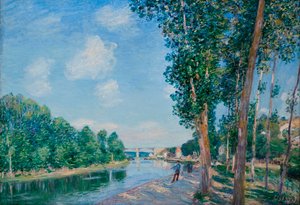 Saint Mammes, Soleil de juin - Alfred Sisley