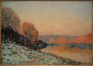 Neige à Port-Marly, givre blanc - Alfred Sisley