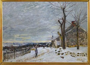 Neige à Veneux-Nadon, vers 1880 (peinture sur toile) - Alfred Sisley