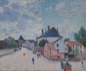 Rue à Moret, c.1890 - Alfred Sisley