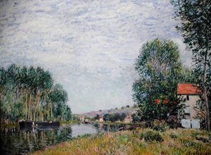 Les rives du Loing à Moret - Alfred Sisley