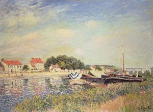 Les rives du Loing à Saint-Mammès, 1885 - Alfred Sisley
