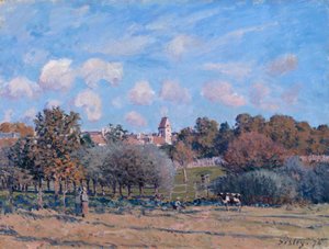 Le clocher de Noisy-le-Roi, automne - Alfred Sisley