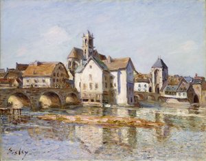 Le Pont à Moret - Alfred Sisley