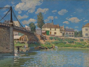 Le Pont à Villeneuve-la-Garenne, 1872 - Alfred Sisley