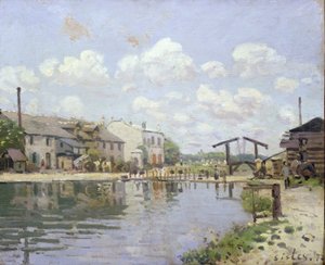 Le Canal Saint-Martin, Paris - Alfred Sisley