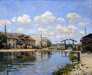 Le Canal Saint-Martin, Paris - Alfred Sisley
