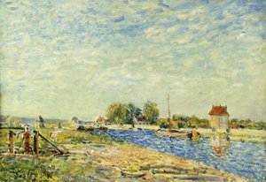 Le canal du Loing, 1884 - Alfred Sisley