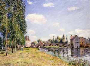 Le pont de Moret en été, 1888 - Alfred Sisley