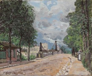 La route de Gennevilliers - Alfred Sisley