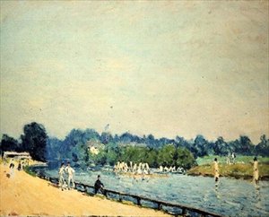 La Route de Hampton Court - Alfred Sisley