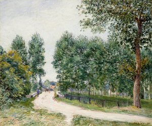 Le Chemin de Saint-Mammes, le matin, 1890 - Alfred Sisley