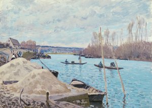 La Seine à Port-Marly, tas de sable, 1875 - Alfred Sisley