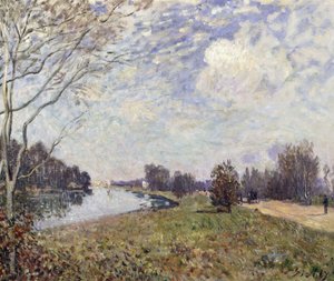 La Tamise à Hampton Court, East Molesey, 1874