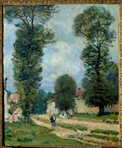 La route de Versailles - Alfred Sisley