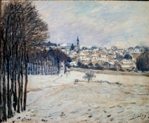 La neige à Marly - Alfred Sisley