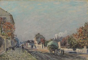 Une rue à Marly, 1876 - Alfred Sisley