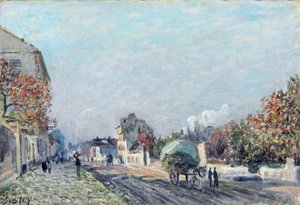 Une rue à Marly - Alfred Sisley