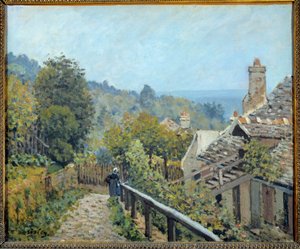 Vue de Louveciennes, chemin de la côte moyenne appelé hauteurs par Marly - Alfred Sisley