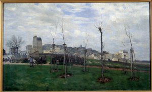 Vue de Montmartre prise de la cité des fleurs aux Batignolles - Alfred Sisley