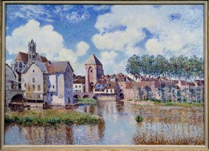 Vue de Moret sur Loing - Alfred Sisley