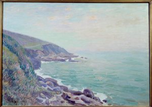 Vue des côtes du Pays de Galles dans la brume - Alfred Sisley