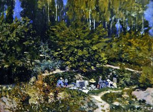 Femmes faisant la lessive - Alfred Sisley