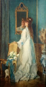 Fille devant le miroir